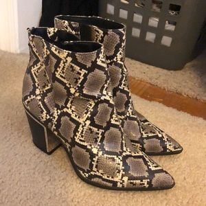 Sam Edelman snake skin bootie
